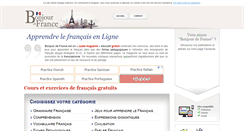 Desktop Screenshot of bonjourdefrance.com